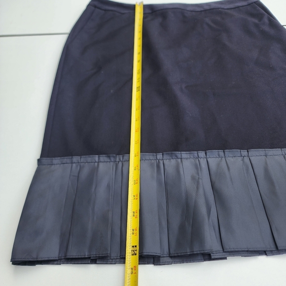 Simply Vera Wang Distinctive Black Womens Skirt Pleated Sarin Hem Size 12 - Picture 2 of 10